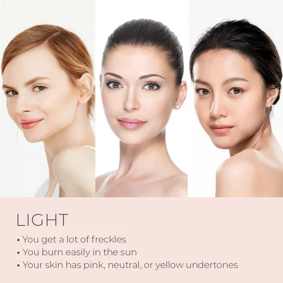 Skin color light tone